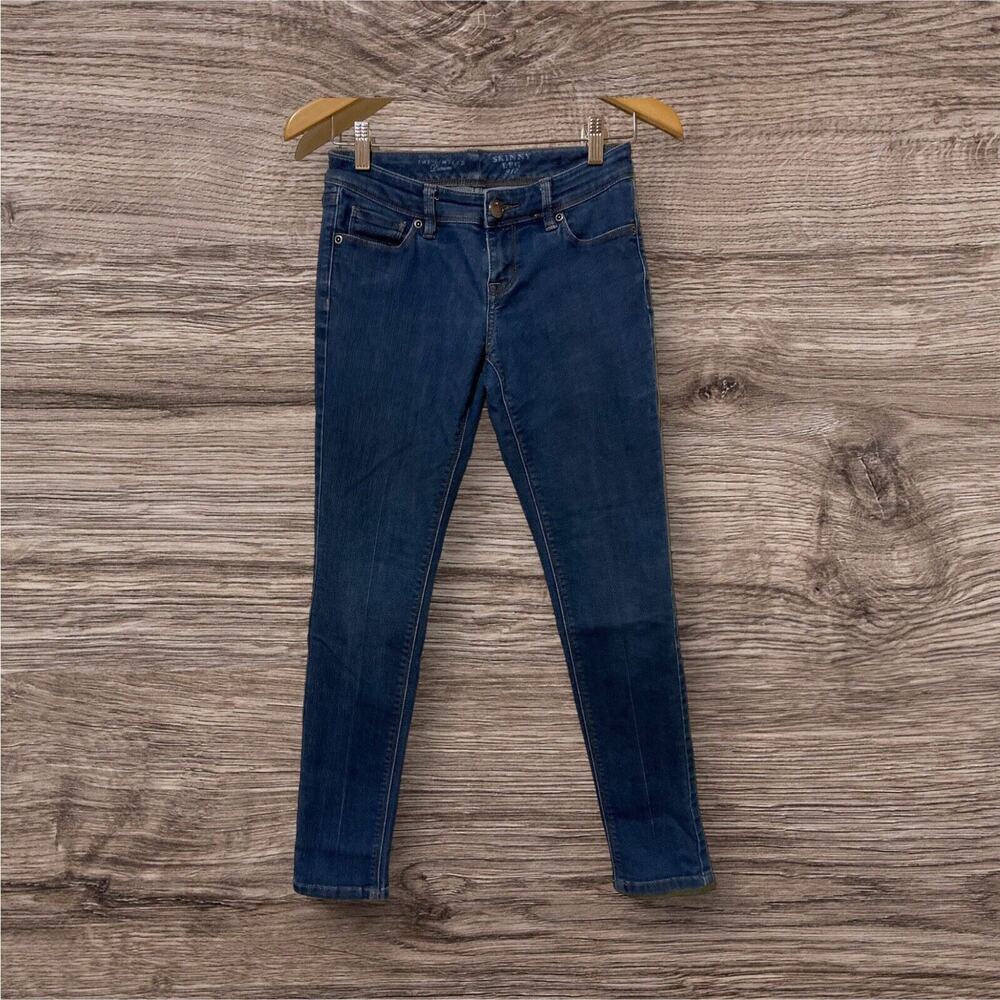 Womens The Limited 917 Jeans Size 2S‎ Blue Denim Skinny Leg Solid Pants Petite